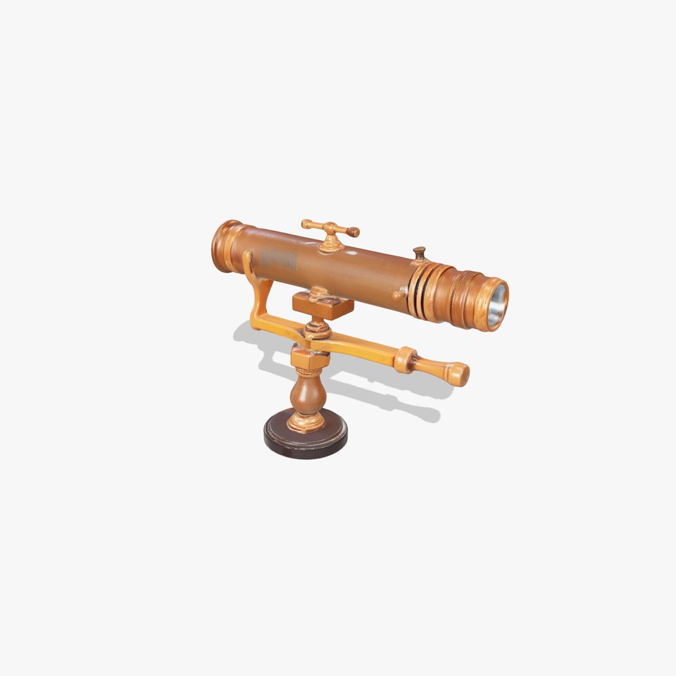 Antique Brass Telescope model pack